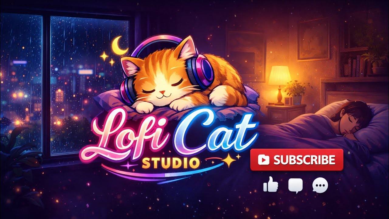 Rainy Lofi Beats 🐱 The Perfect Study & Sleep Soundtrack