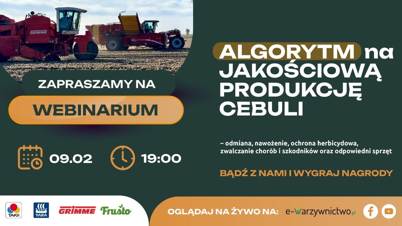 Webinarium Algorytm na jakościową produkcję cebuli