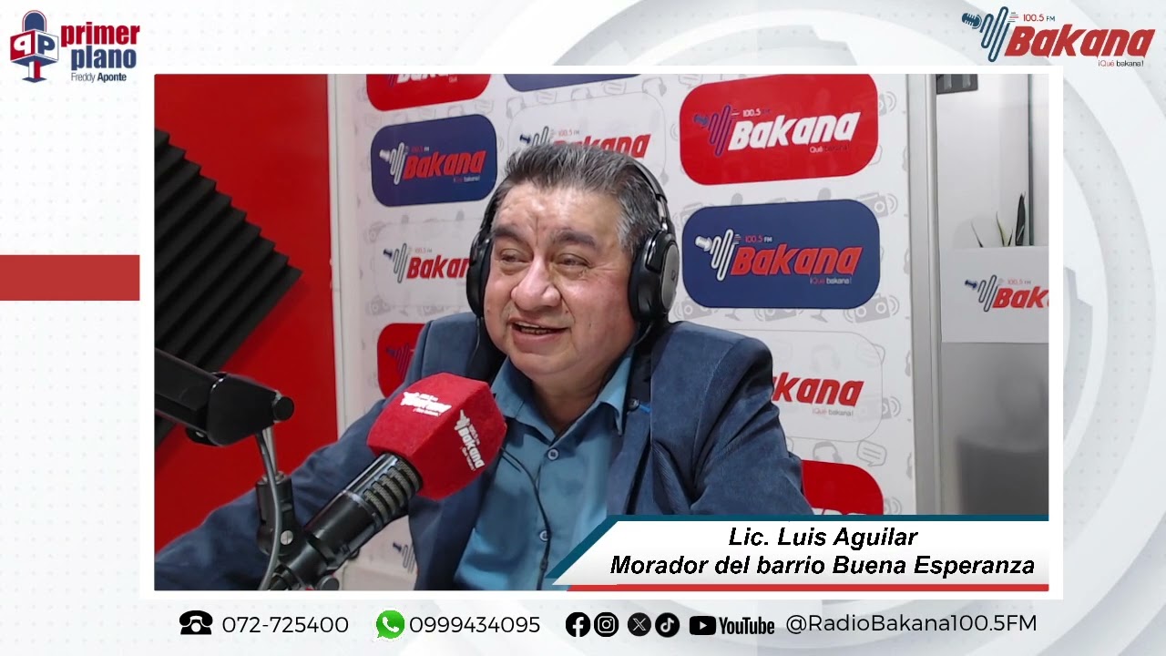 Luis Aguilar, morador del barrio Buena Esperanza,