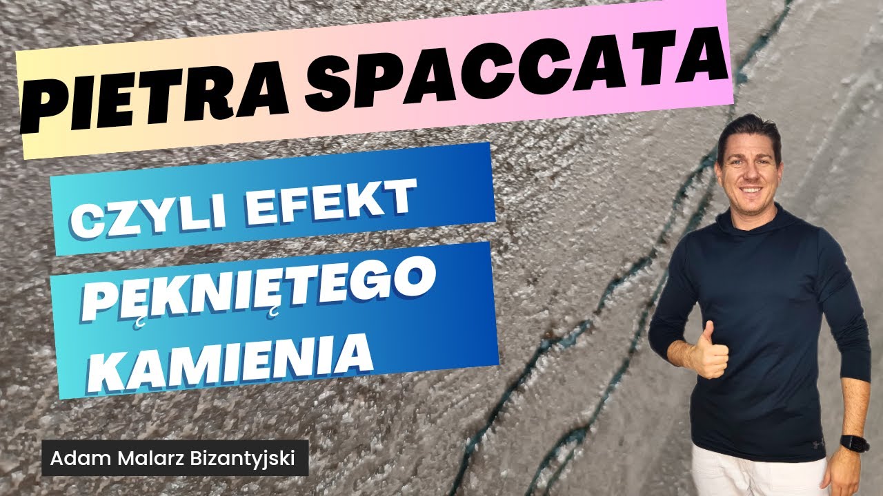 PIETRA SPACCATA EFEKT PĘKNIĘTEGO KAMIENIA. Szkolenie jak wykonać tynk dekoracyjny w włoskim stylu.