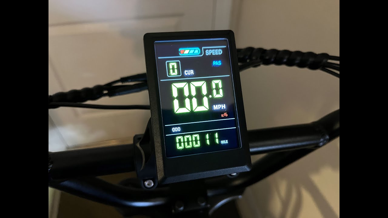 Display settings - Evercross EK30 eBike - Advanced Menu