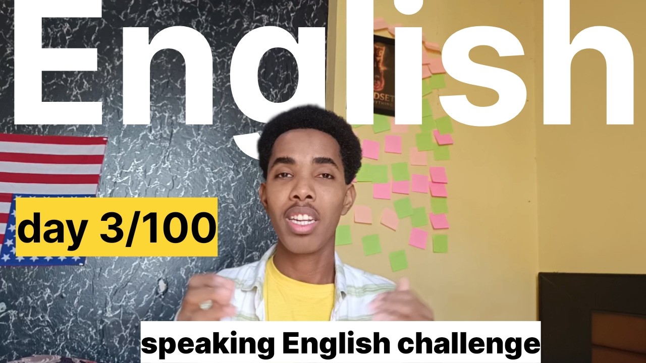 Learn English with me! Day 3 English speaking challenge💪
