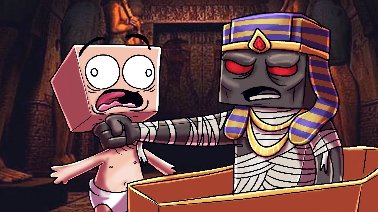 Minecraft | Who's Your Daddy? Mummy Grave UNDER HOUSE! (Baby Finds Secret Tomb)