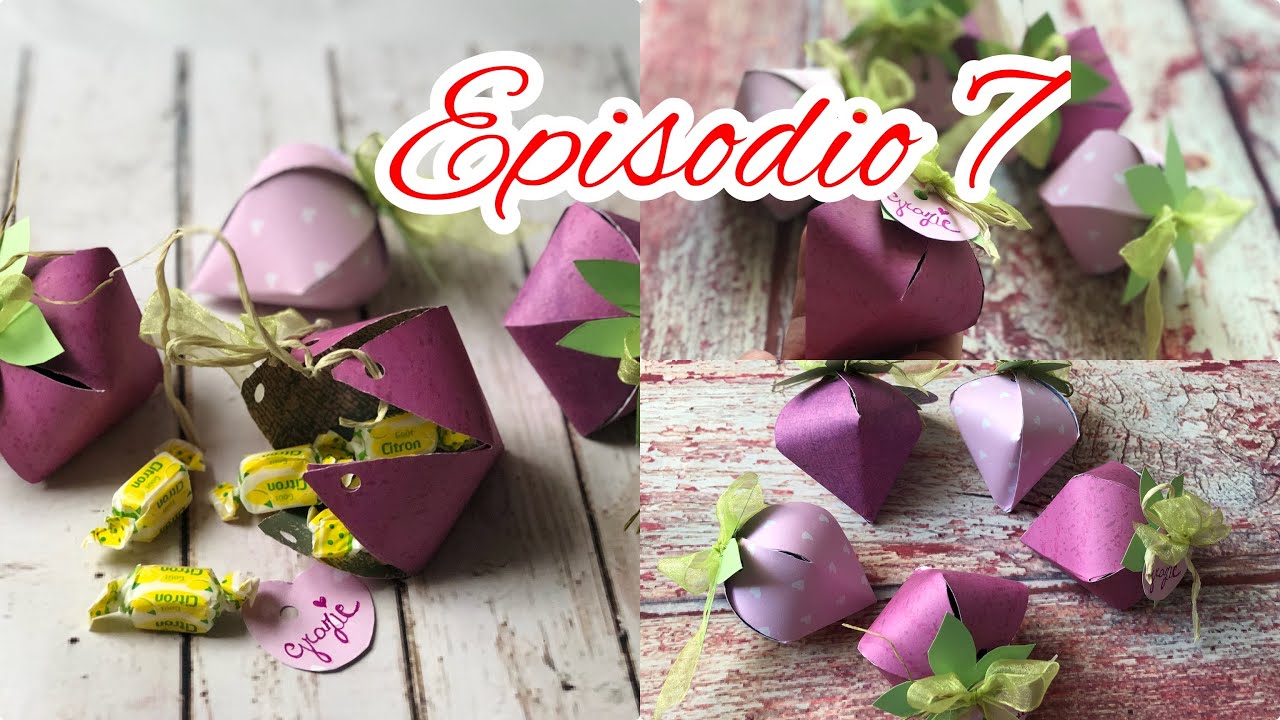 EPISODIO 7 My strawberries are different easy Diy tutorial come realizzare bomboniera fragola