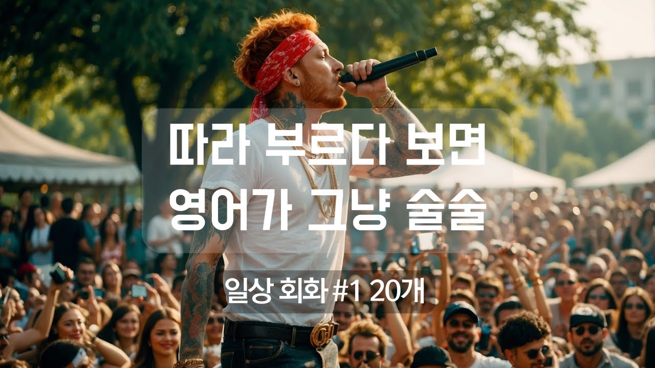 일상 회화 #1 20개 | 팝송 | Pop song | 영어공부 | 노래로 배우는 영어회화 | 영어초보 | idioms | #kpop #korean  #learnkorean