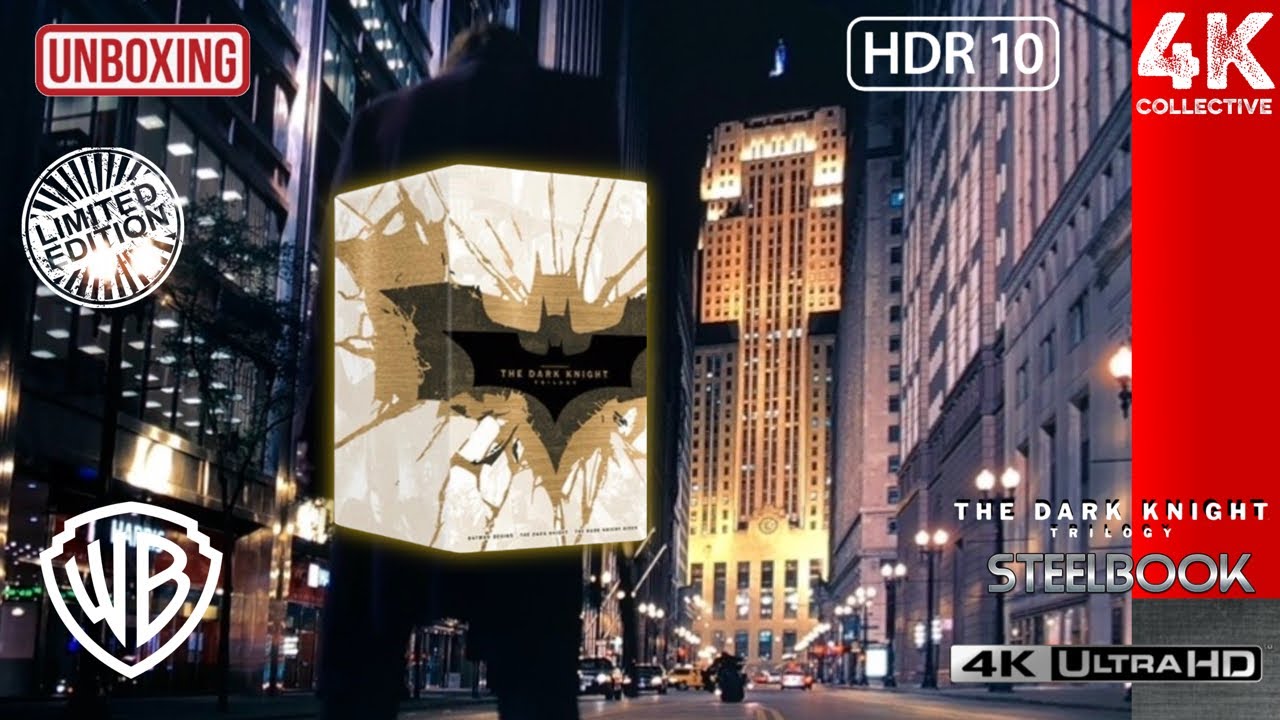 The Dark Knight Trilogy 20th Anniversary 4K UltraHD Blu-Ray Limited  Steelbook Collection Unboxing