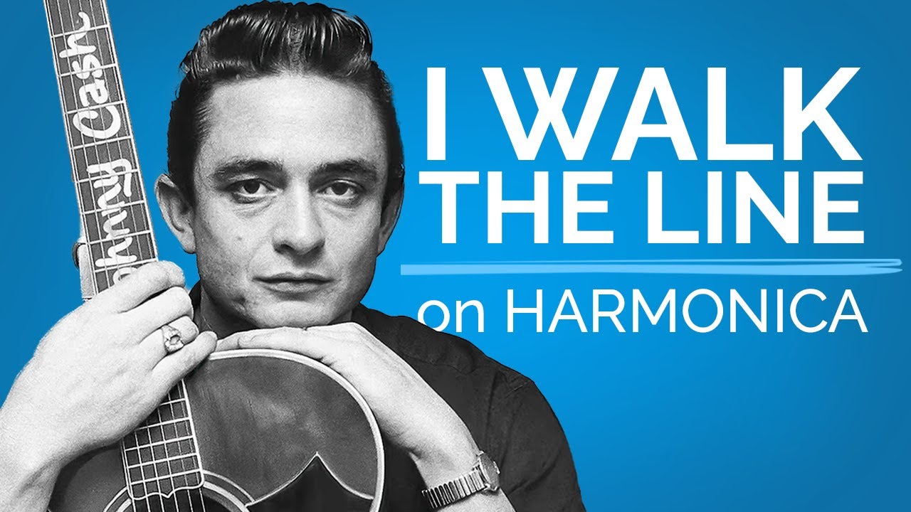 How to Play I WALK THE LINE on Harmonica  (5 Levels)