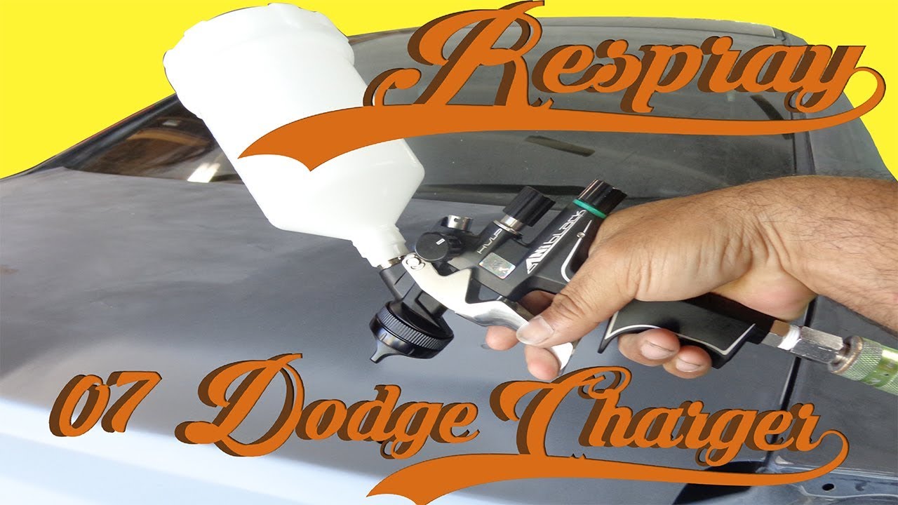 RESPRAY DODGE CHARGER WITH THE ANI 200 BLACK-GUN PART 1