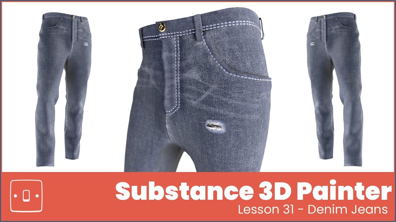 31 | Substance 3D Painter Course - Denim Jeans