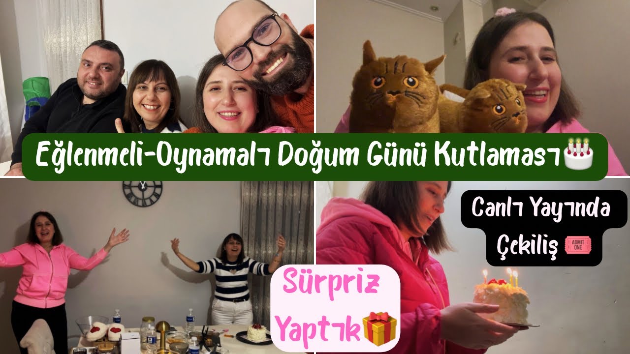 ARKADAŞLARIMIZLA SÜRPRİZLİ OYNAMALI DOĞUM GÜNÜ KUTLAMASI🎂CANLI ÇEKİLİŞ🎟️ALIŞVERİŞ VLOG-MARTENİÇKA