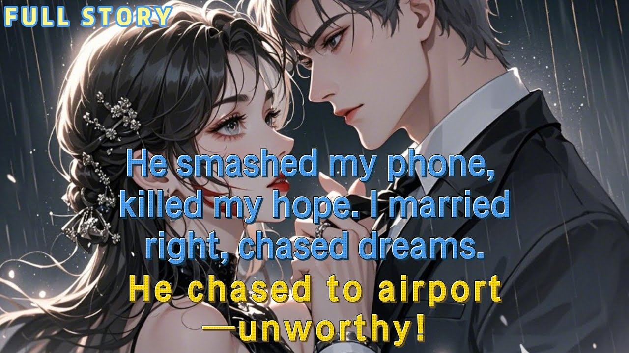 He smashed my phone, killed my hope. I married right, chased dreams. He chased to airport—unworthy!
