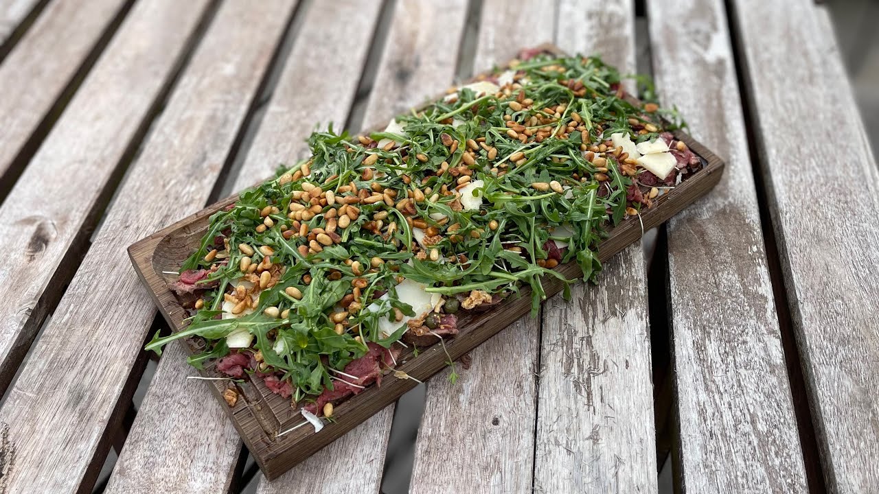 Hjortcarpaccio - En lyxig och överraskande god förrätt!