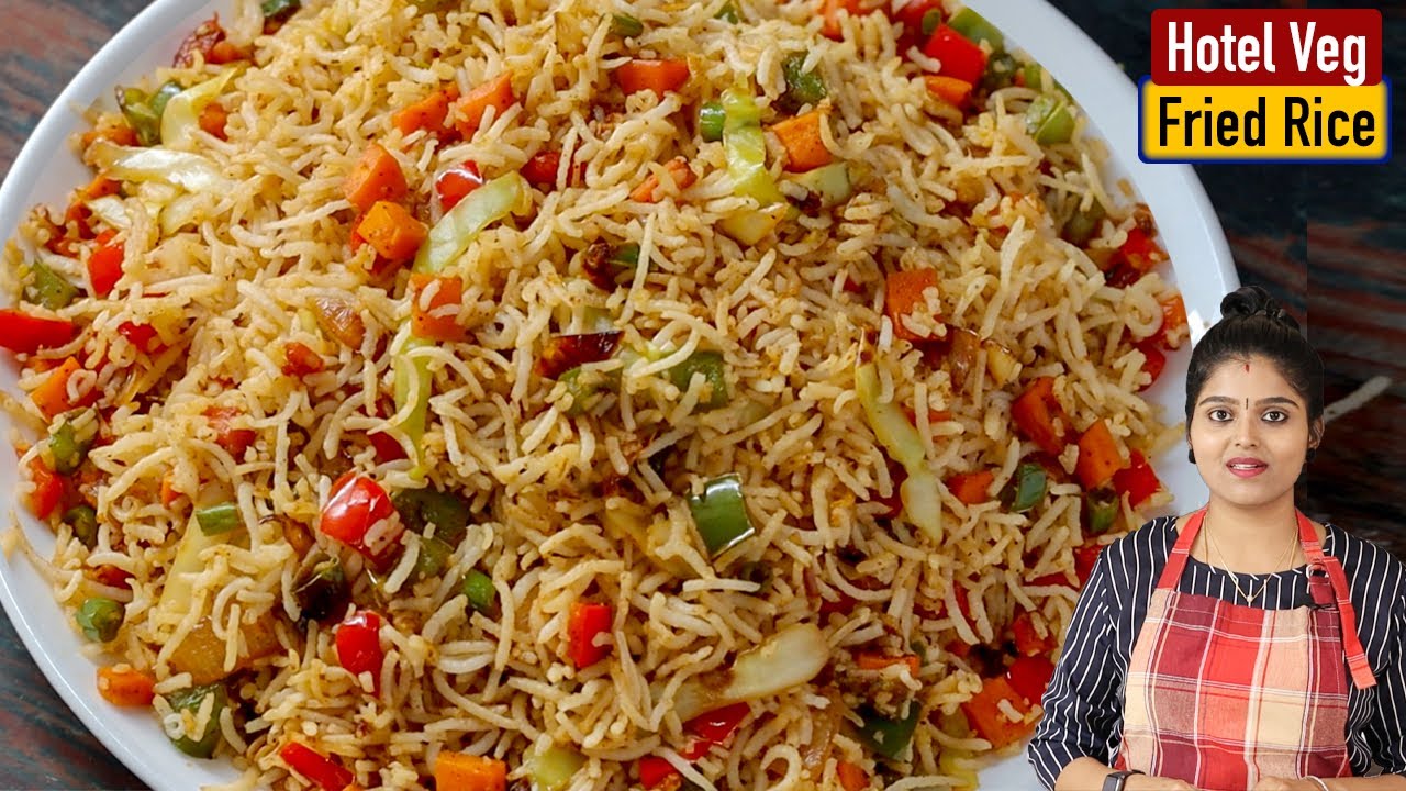 10 நிமிடத்தில் பிரைடு ரைஸ்👌 | Restuarant Style Vegetable Fried Rice | Veg Fried Rice in Tamil