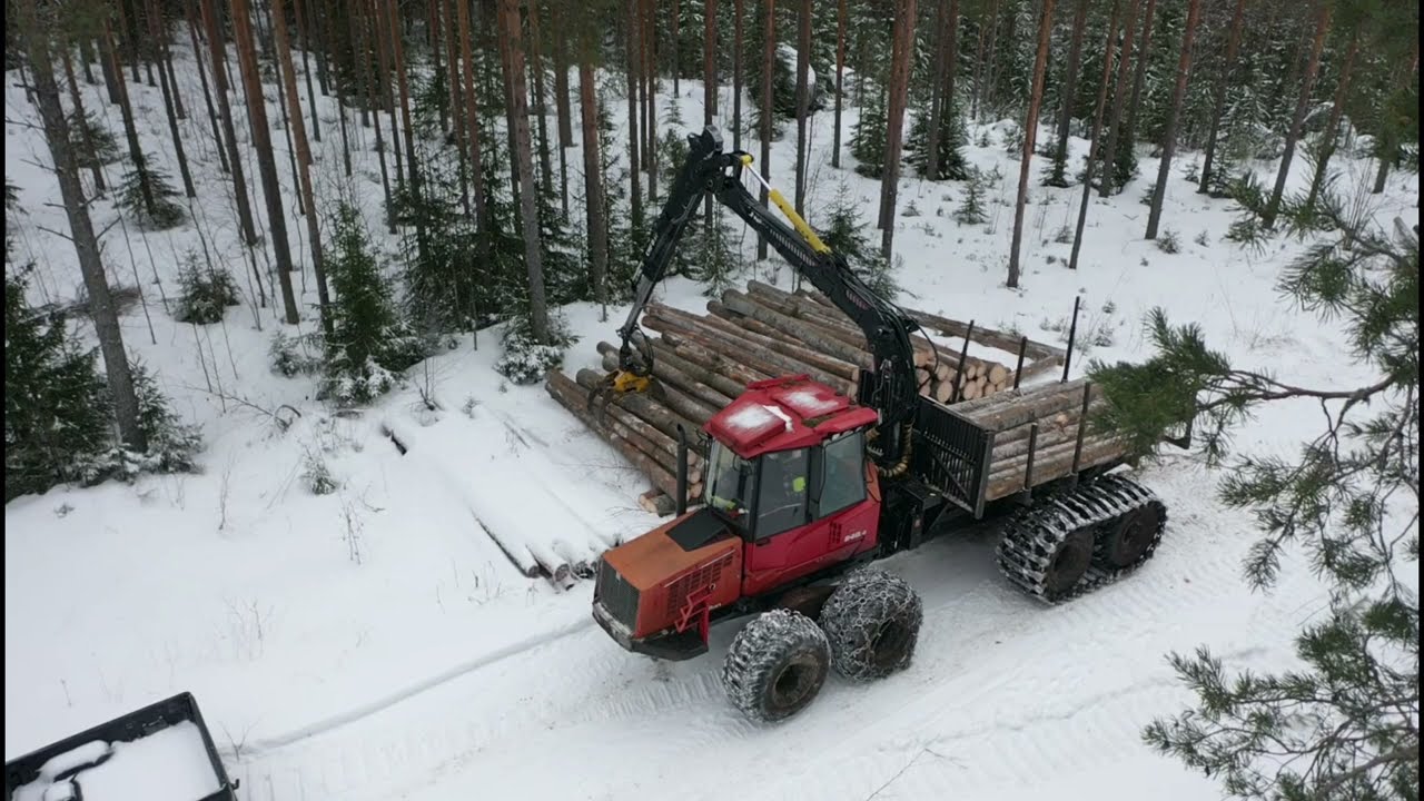 Valmet 840.4 kuorman purku