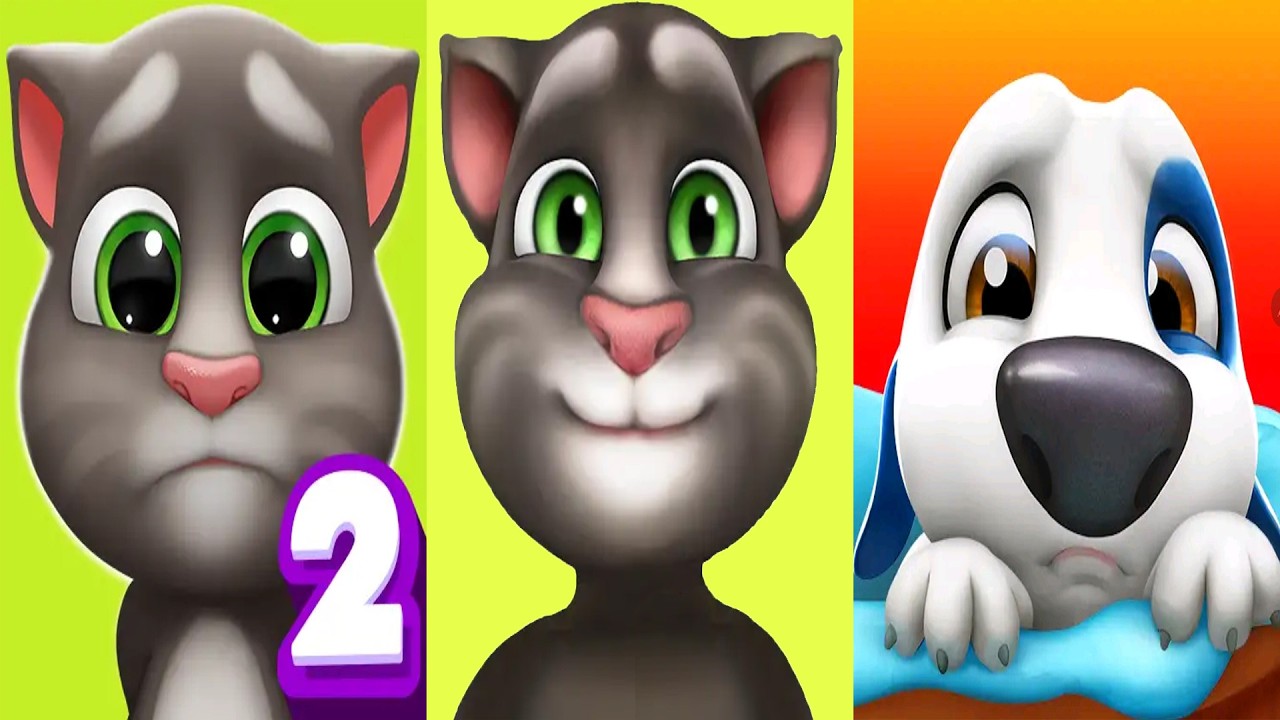 My Talking Tom2 vs My Talking Tom vs My Talking Tom Hank old update  Vid17