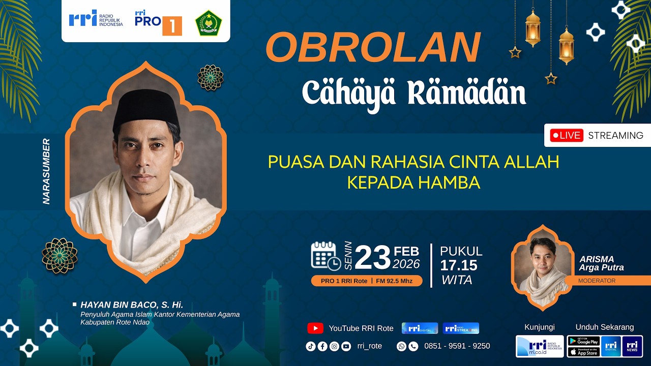 🔴 PUASA DAN RAHASIA CINTA ALLAH KEPADA HAMBA - OBROLAN CAHAYA RAMADAN