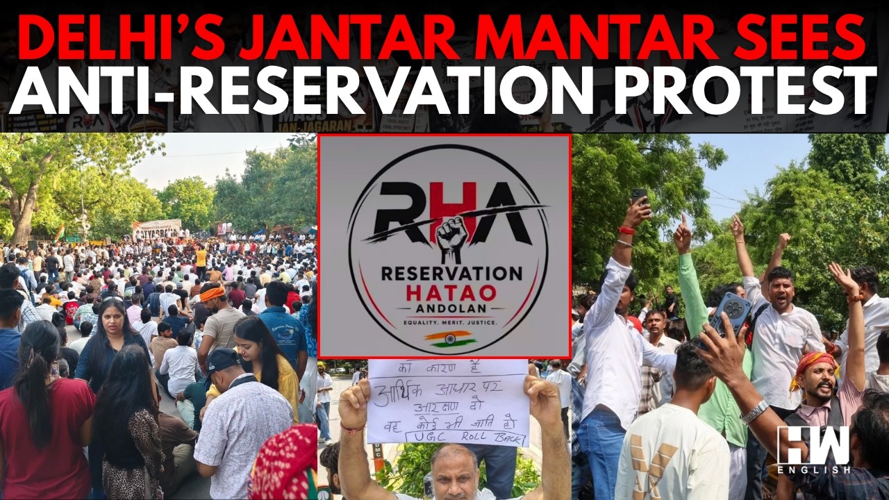 Anti-Reservation Protest Hits Delhi Streets, Protesters Demands Reservation For The Poor, Not Caste