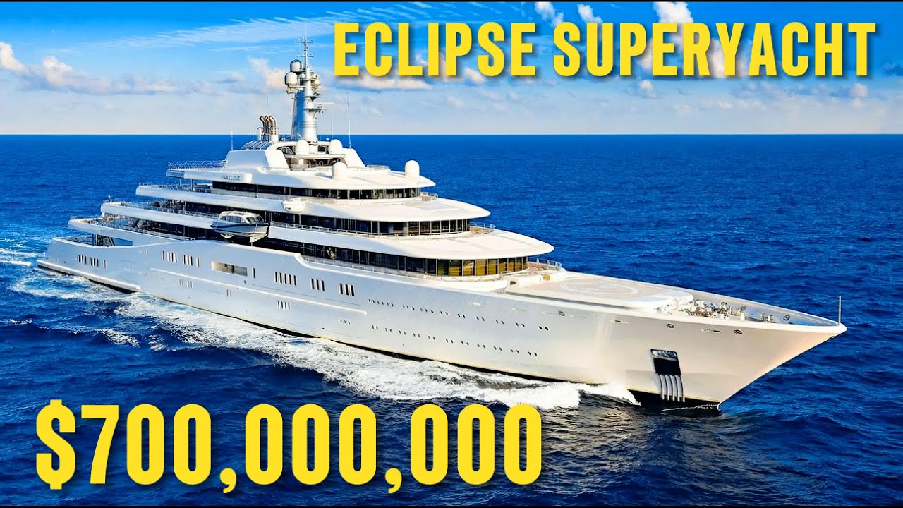 Внутри самой дорогой суперъяхты: Eclipse стоимостью 700 миллионов долларов.
