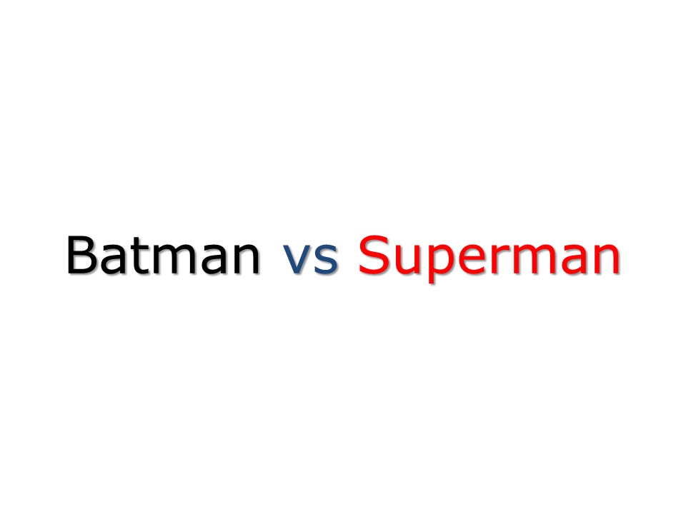Batman vs Superman Dawn of Justice