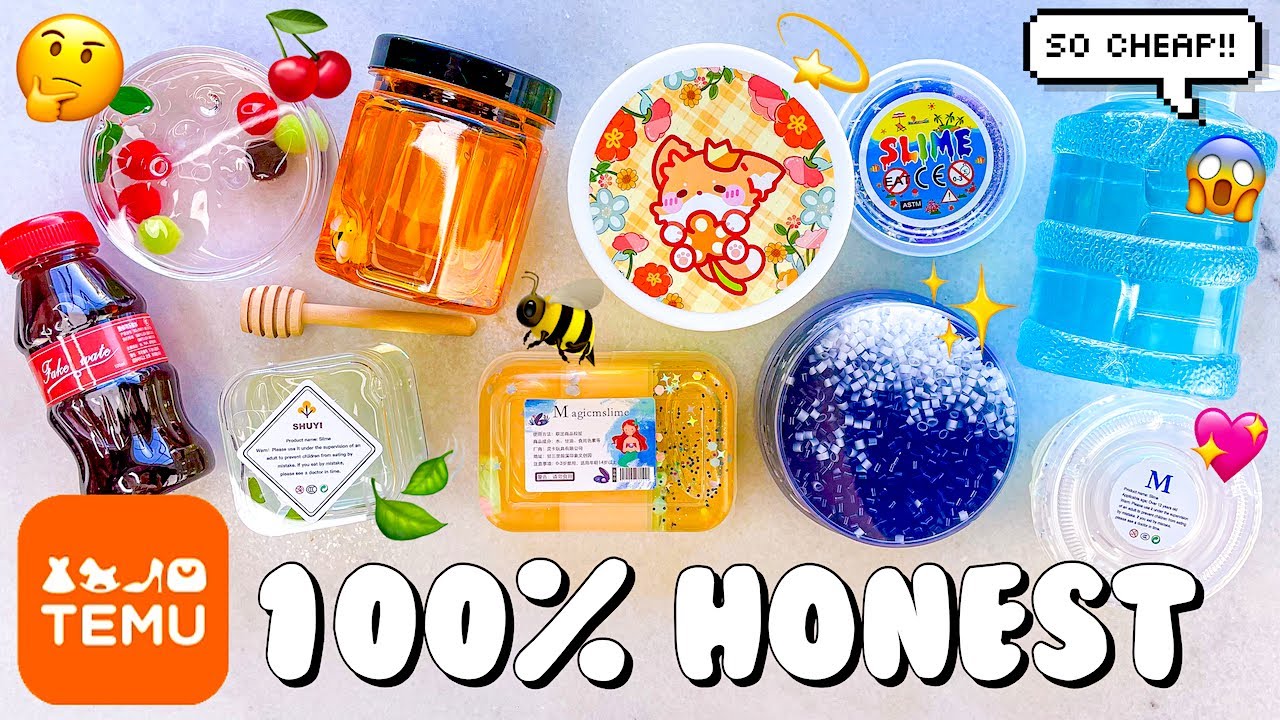 Temu Slime Review 📦 Cheap $2 slimes? Are they worth it?