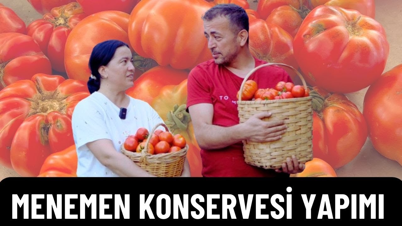 BAHÇE DOMATESİNDEN MENEMEN KONSERVESİ TARİFİ