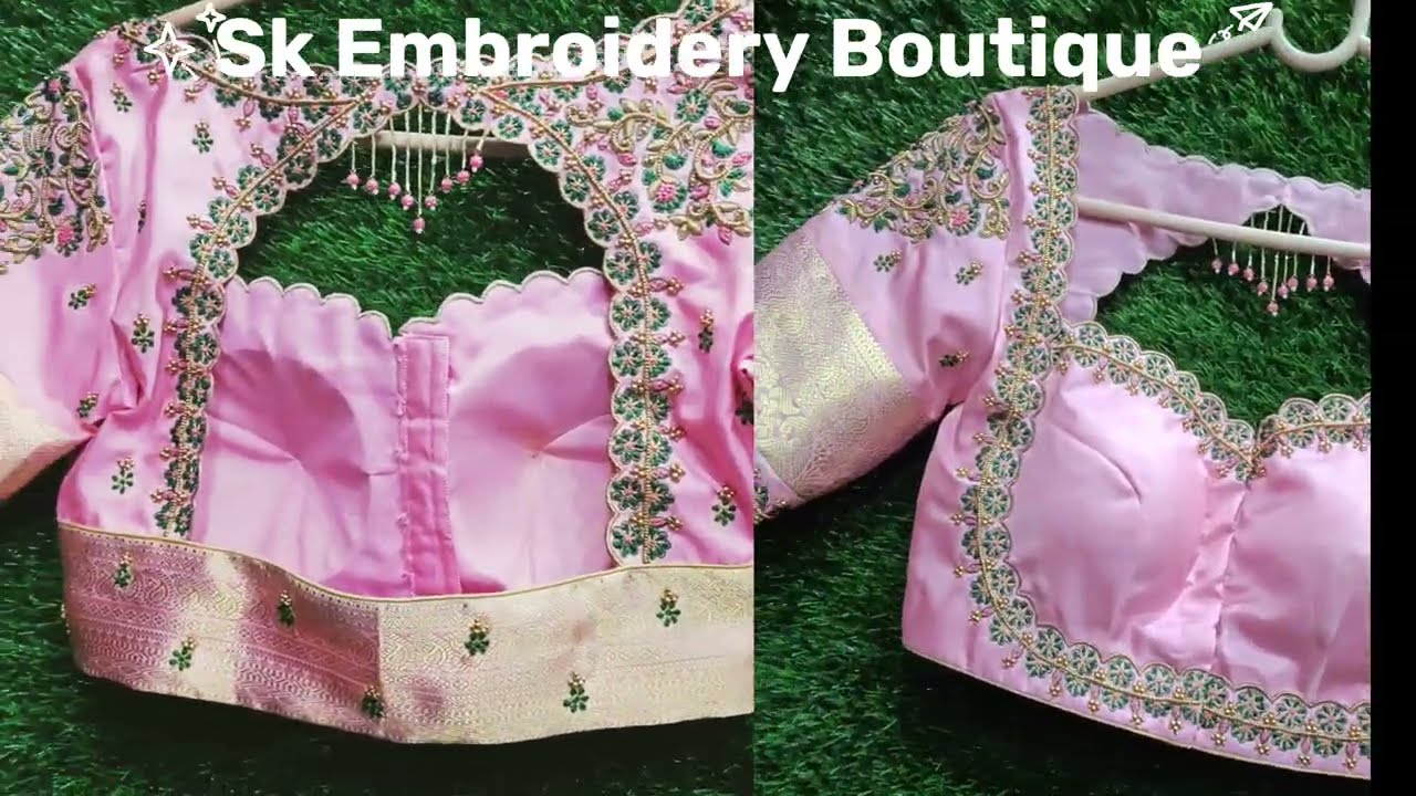 10+ Bridal Maggam Work Blouse Designs //bridal blouse aari work #bridalblouse