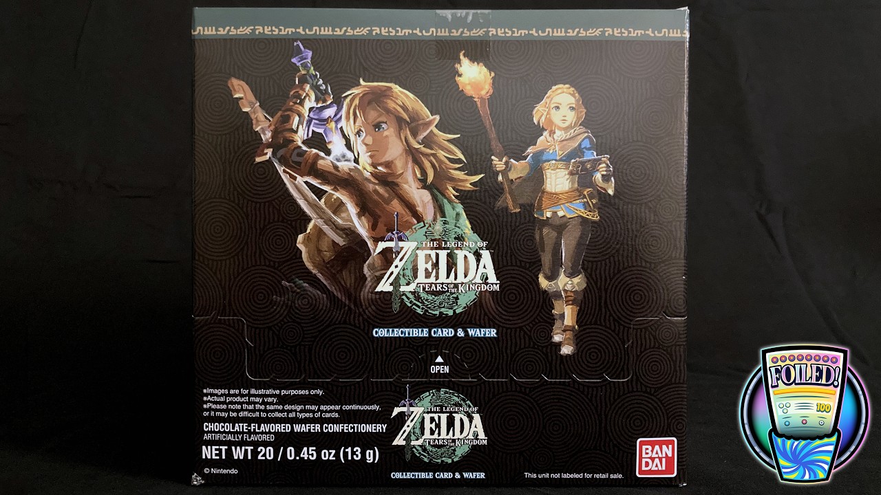 The Legend of Zelda: Tears of the Kingdom Collectable Card & Wafer Box SEALED OPENING | FOILED!