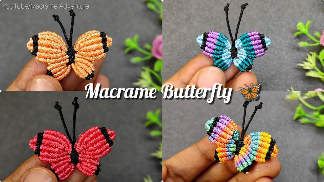 DIY Handmade Macrame Butterfly