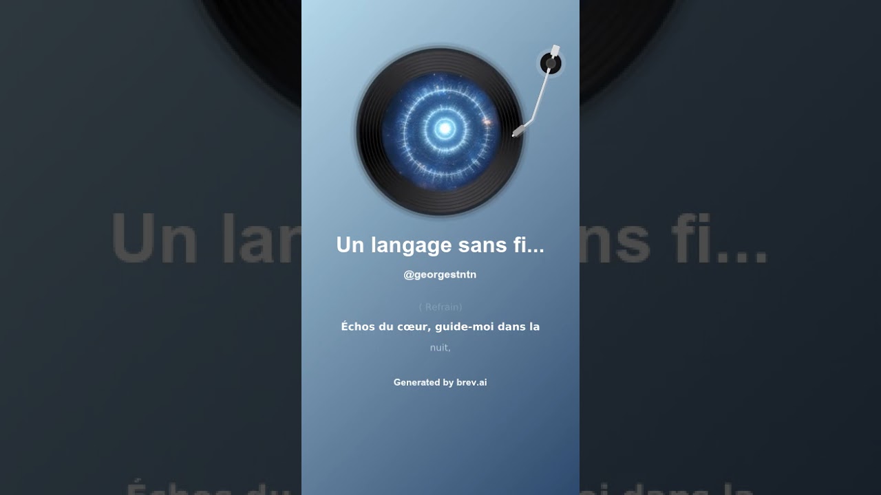 Un langage sans fin