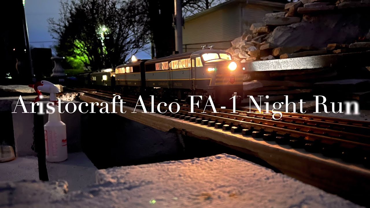 G-scale Aristocraft Alco FA-1 Night Run