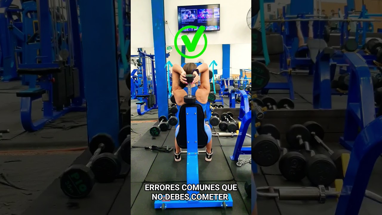 Errores comunes que debes evitar en el gym💪❌️😱 Te ense&ntilde;o la t&eacute;cnica correcta ✅️ #errorescomunes