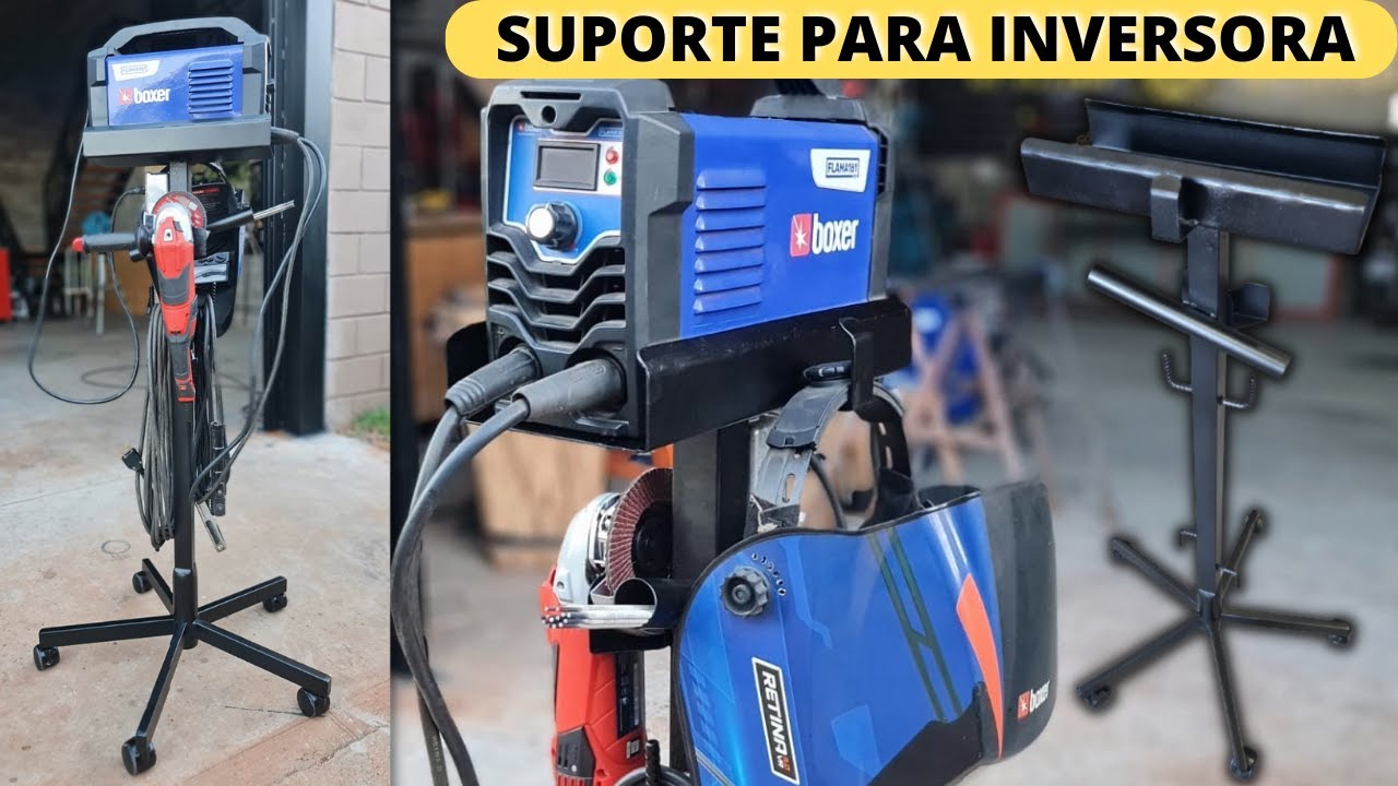 Suporte para Inversora de Solda Feito com Sucata - Muito Eficiente