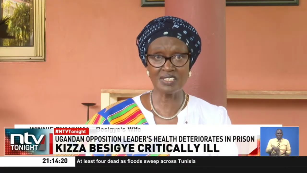 Uganda opposition leader Kizza Besigye critically ill in prison, says wife Winnie Byanyima