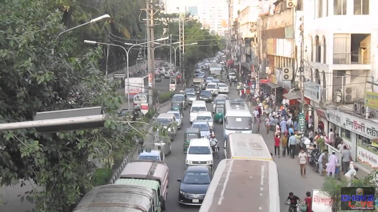 DHAKA TRAFFIC JAM 2016 | Traffic Jam of Dhaka City - Science Laboratory, Bangladesh, Part-1