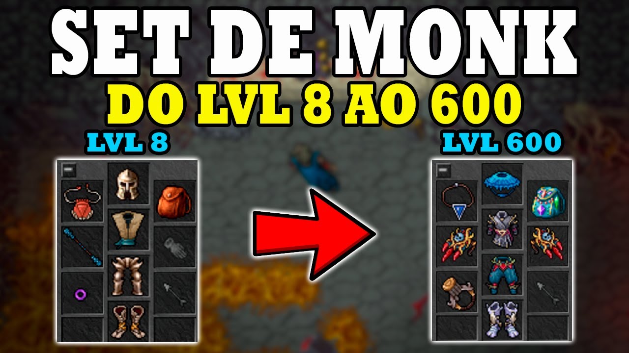 Tibia - Tutorial de Itemização de Monk do lvl 8 ao 600