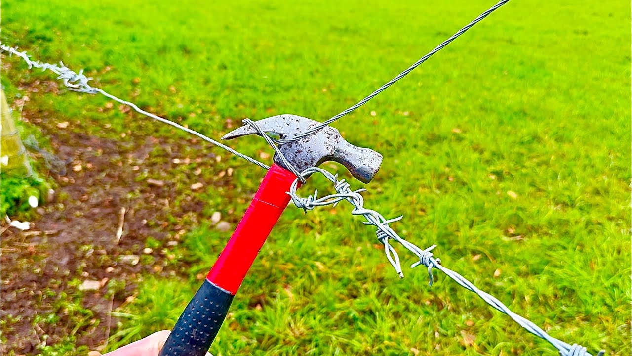 The Hammer Trick! Fix Fence in 2 Minutes - practical invention