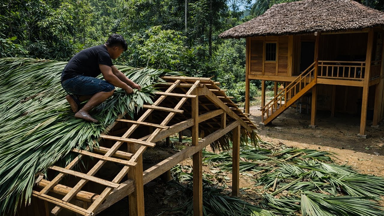 How a Jungle Kitchen Is Made: From Timber Frame to Roof | by 