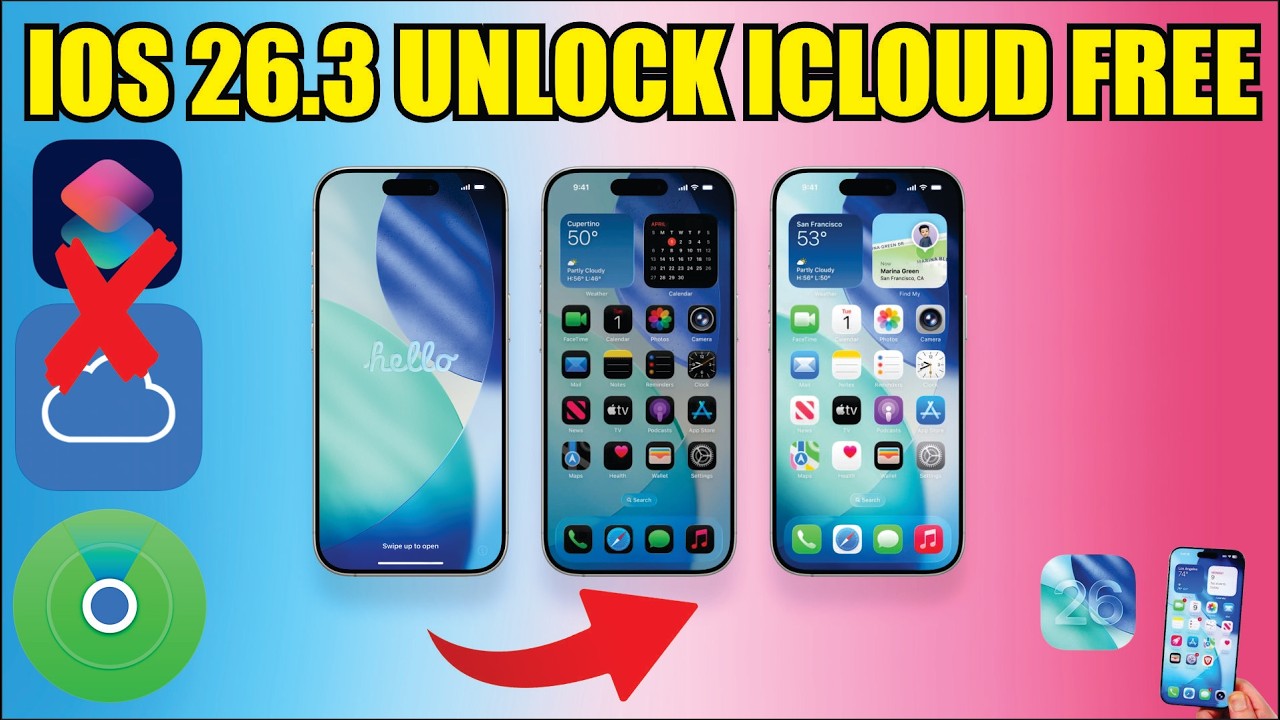 iCloud Lock Bypass 2026 🔓 iOS 26.3+ Apple ID Unlock (iPhone 11&ndash;17) SIGNAL ON
