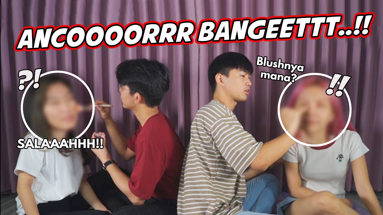 BOYFRIEND DOES MY MAKEUP COMPETITION vs VELLA CAREL! | Step by Step ID
