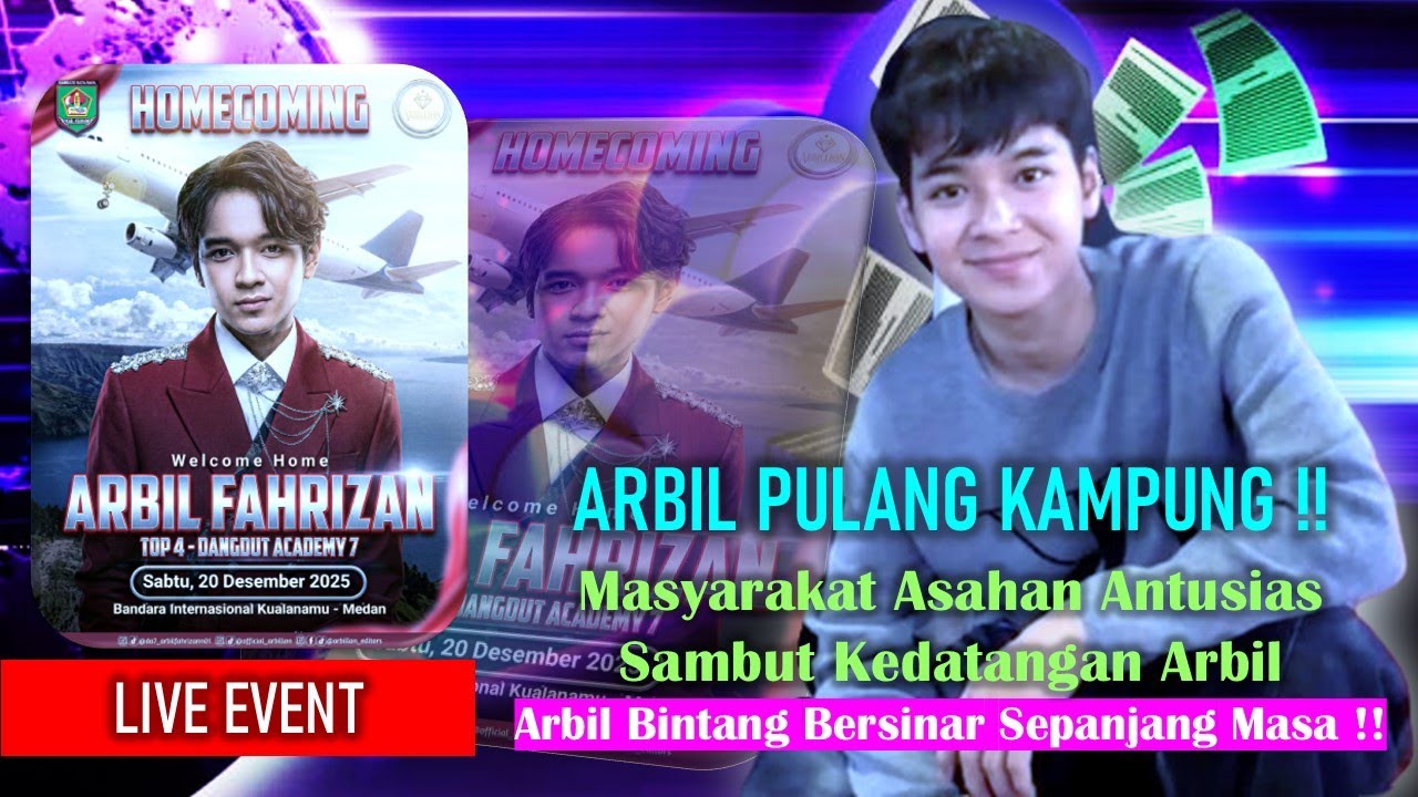 ARBIL PULANG KAMPUNG | MASYARAKAT ASAHAN ANTUSIAS MENYAMBUT KEDATANGAN ARBIL FAHRIZAN !!