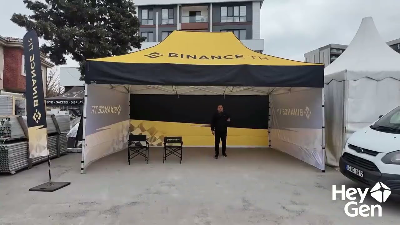 4x6m Printed Folding Tent | Custom Branded Pop-Up Canopy for Events & Outdoor Promotions