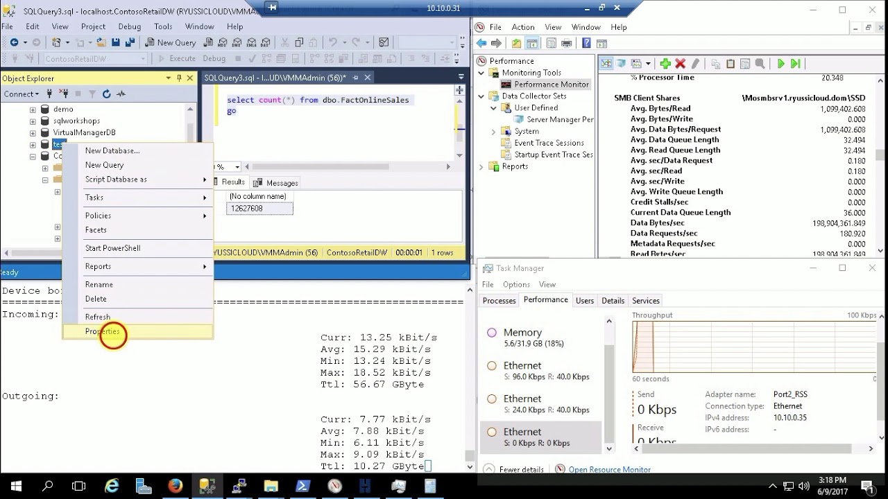 SMB Multi-channel: HA and failover Demo