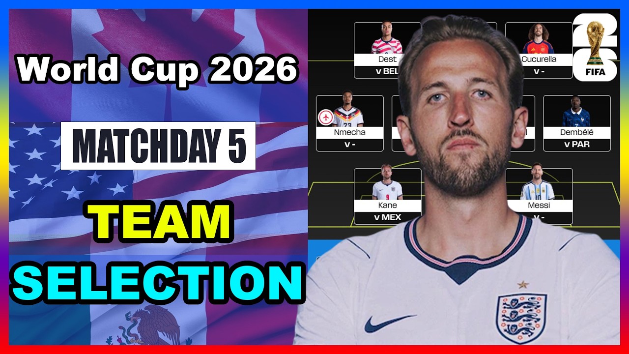 World Cup Fantasy: Matchday 5 | TEAM SELECTION | Clean Sheet Shield Active | WC Fantasy 2026 Tips 🌎🏆