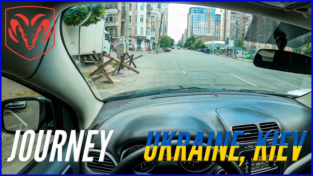 2016 Dodge Journey - City Drive in KIEV, UKRAINE / JUNE 2022
