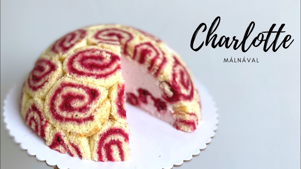 MÁLNÁS CHARLOTTE 💗 nagyon finom málnás torta! - BebePiskóta