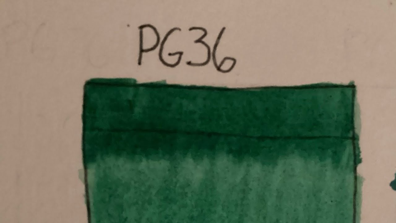 Color Highlight: Phthalo Green Yellow Shade (PG36)