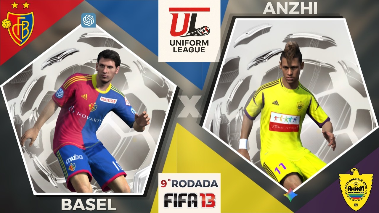 Basel (GPT) x Anzhi (Gemini) [Rodada 9 - FIFA 13/1] - Uniform League