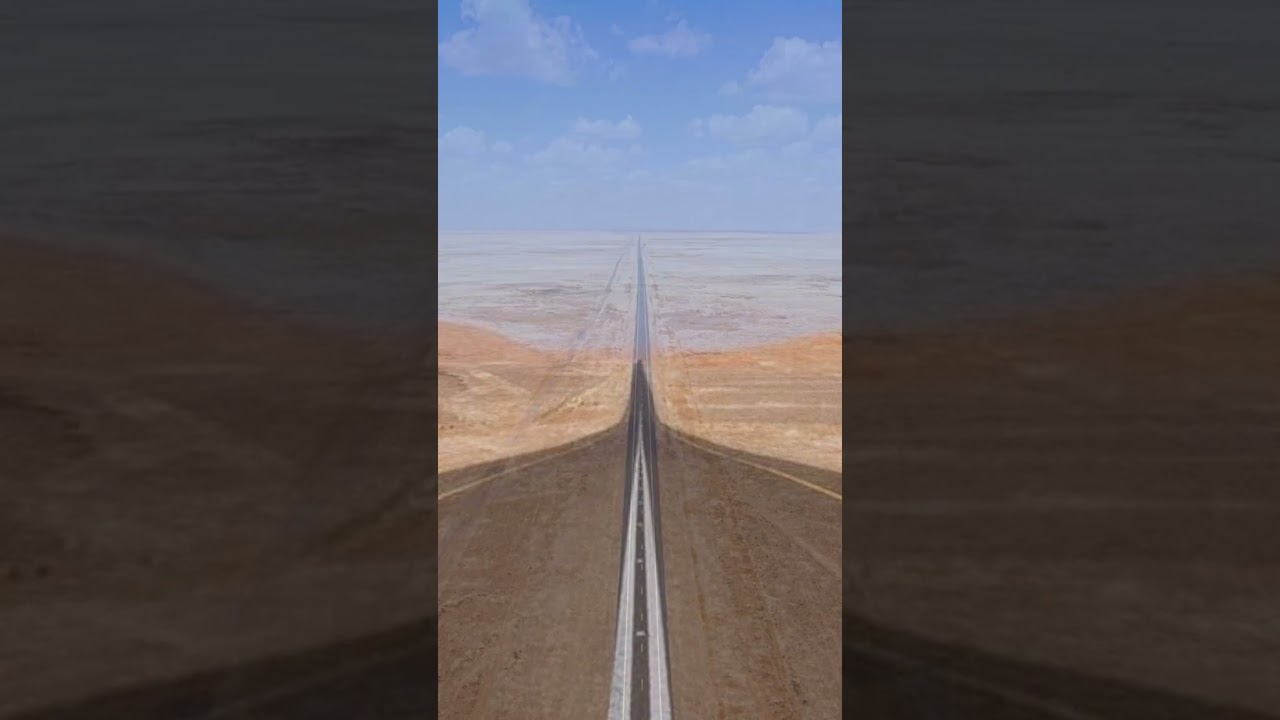 The longest straight road in the world - Highway 10