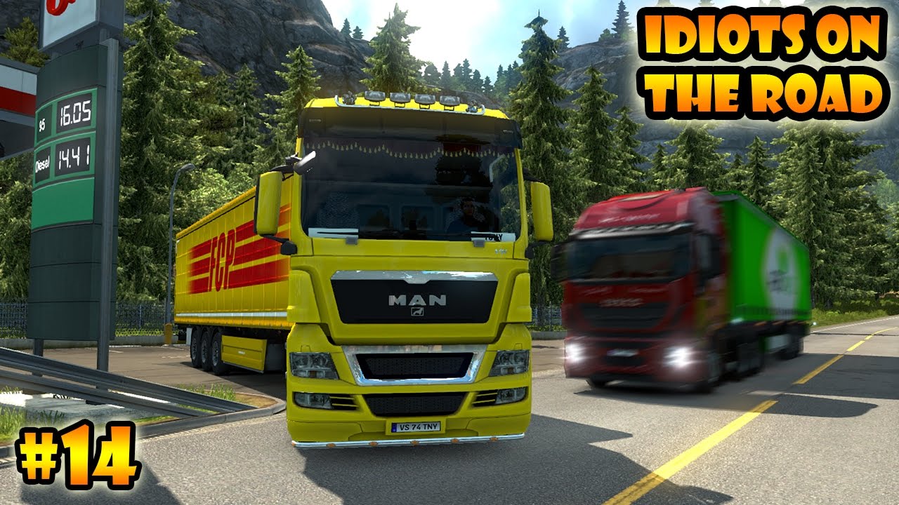 ★ IDIOTS on the road #14 - ETS2MP | Funny moments - Euro Truck Simulator 2 Multiplayer
