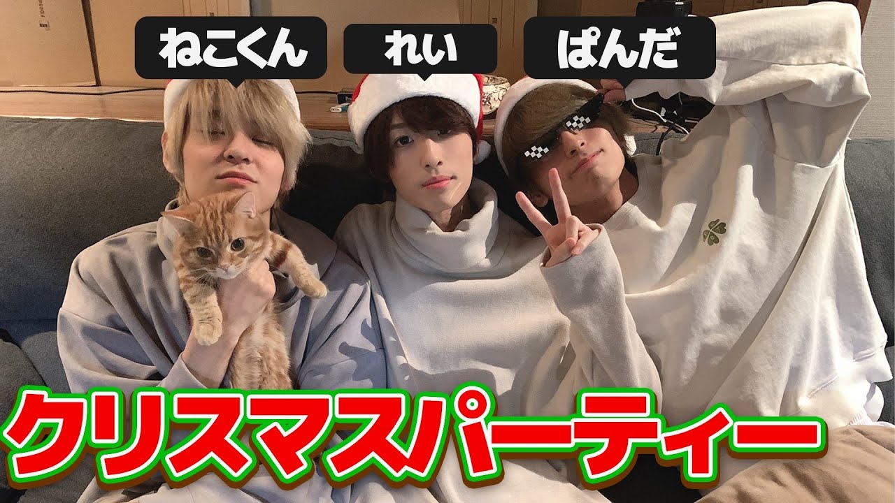 【実写】ねこくん達とクリスマスパーティー！！